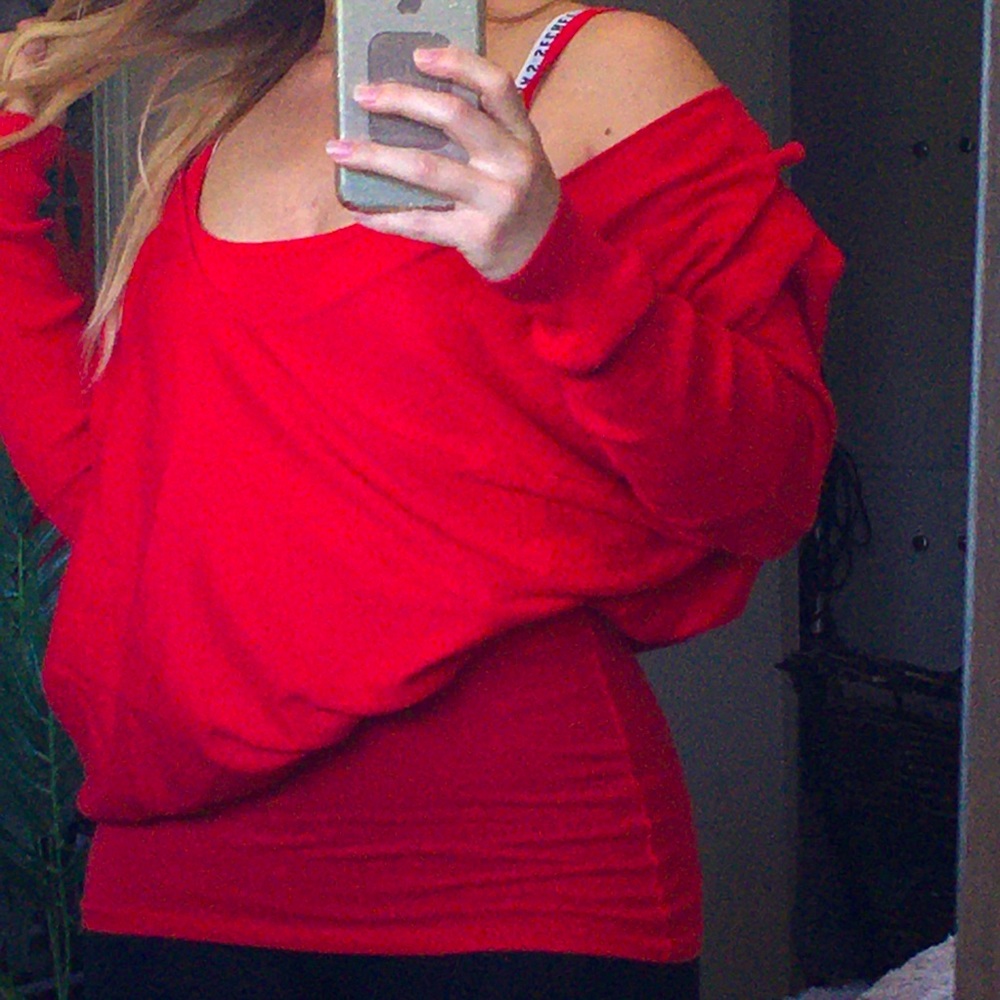 Victoria’s Secret oversized red sweater